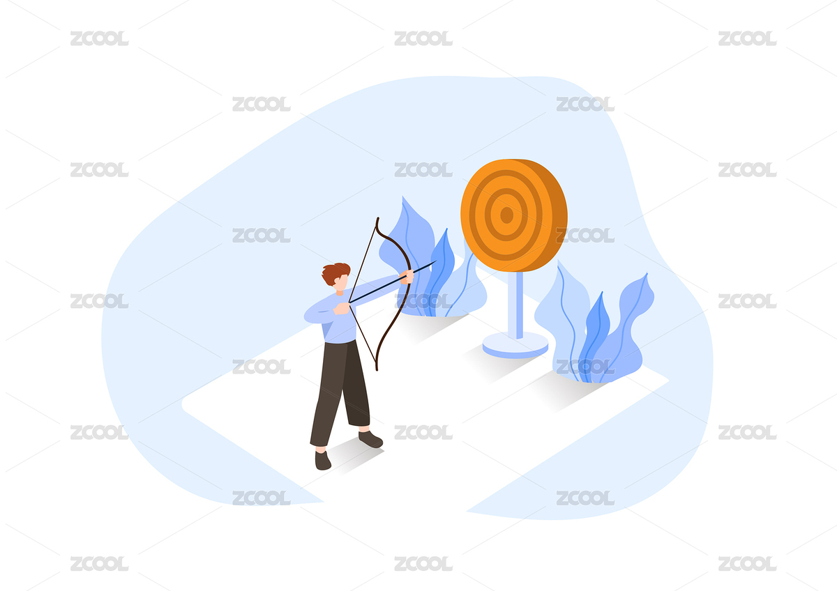 射箭插畫（主預覽-7466622） - 未分類 - 站酷設計師半大星原創(chuàng)素材 - 站酷ZCOOL