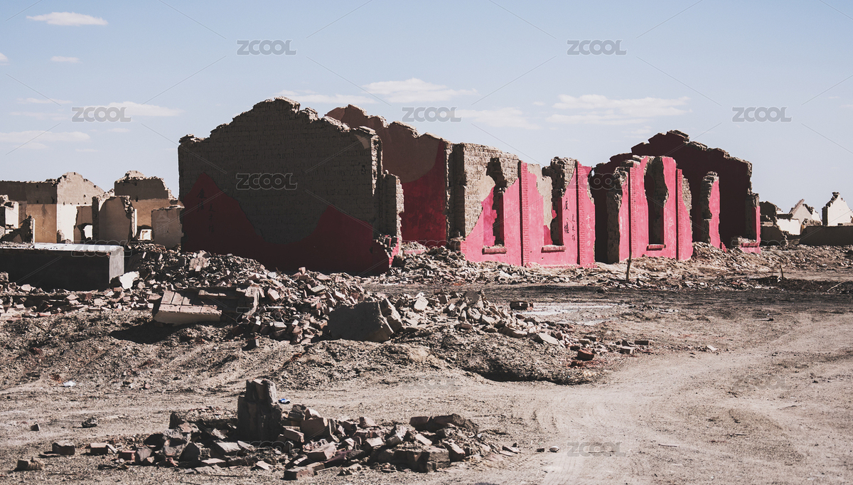 中国甘肃石油小镇的红色废墟（主预览-6301509） - 未分类 - 站酷设计师BonEHang原创素材 - 站酷ZCOOL