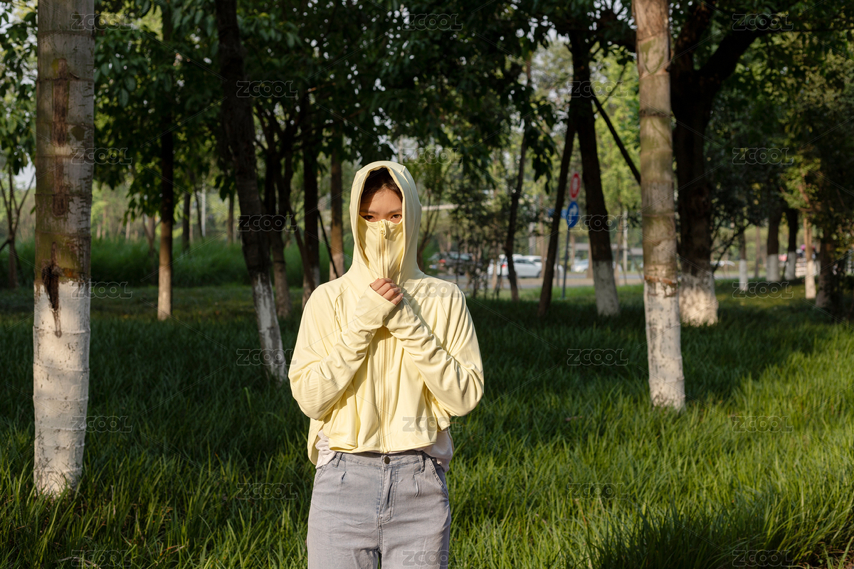 穿蒙臉連帽防曬衣的女性（主預(yù)覽-1184995） - 未分類 - 站酷設(shè)計師未&來原創(chuàng)素材 - 站酷ZCOOL