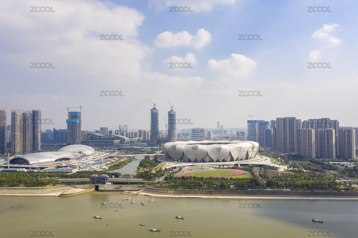 中國浙江杭州奧體博覽城航拍（主預(yù)覽-8027221） - 未分類 - 站酷設(shè)計師十二維原創(chuàng)素材 - 站酷ZCOOL