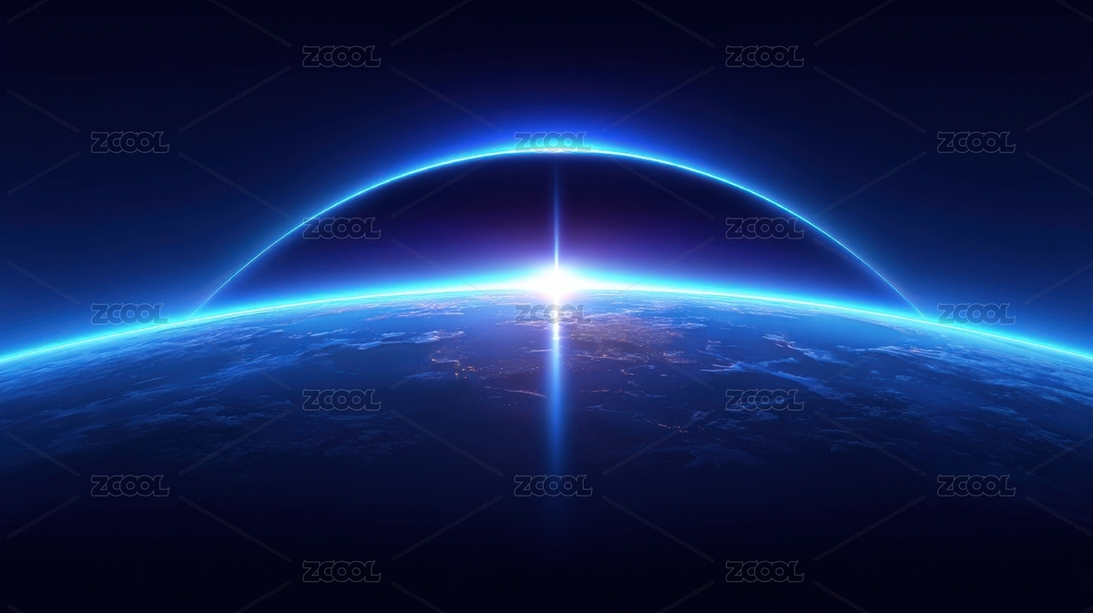 地球弧光日出太空景象（主預覽-13032953） - 未分類 - 站酷設計師奶狐貍格格原創(chuàng)素材 - 站酷ZCOOL