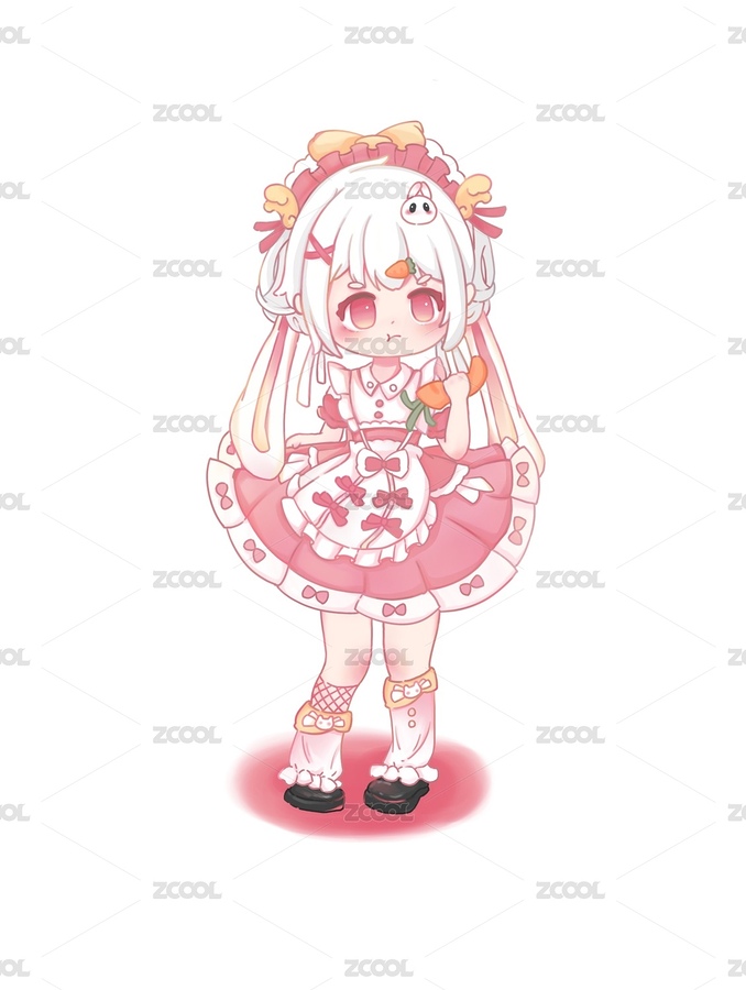 Q版粉色裙子吉祥物ip形象兔子女孩（主预览-318727） - 未分类 - 站酷设计师haaaaaaaappy原创素材 - 站酷ZCOOL