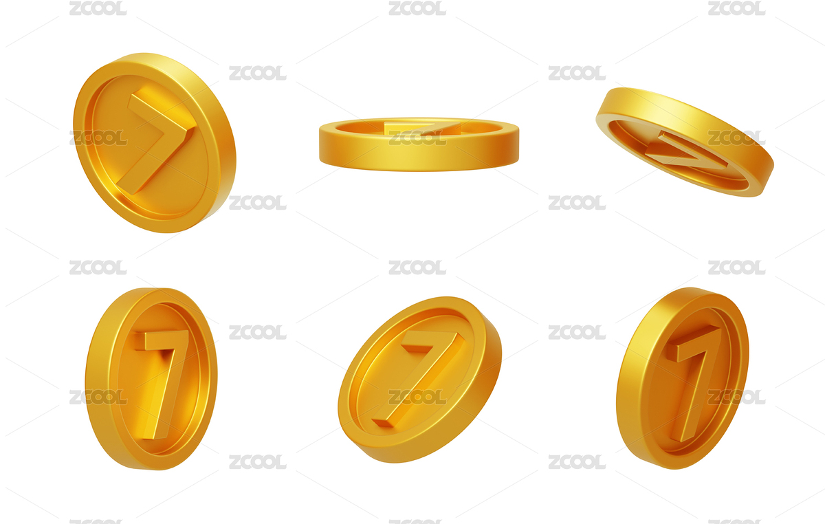 周年慶獎(jiǎng)勵(lì)紅包金幣金額數(shù)字7（主預(yù)覽-6916299） - 未分類 - 站酷設(shè)計(jì)師Miruis原創(chuàng)素材 - 站酷ZCOOL