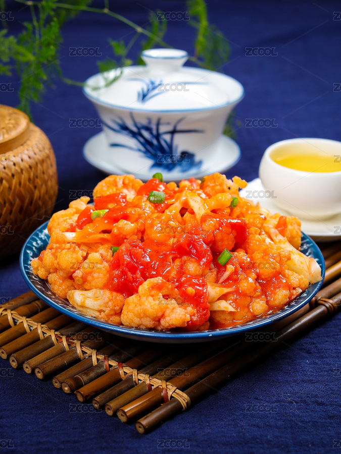 家常小炒菜肴西红柿炒菜花（主预览-5305542） - 未分类 - 站酷设计师昙华碎影原创素材 - 站酷ZCOOL