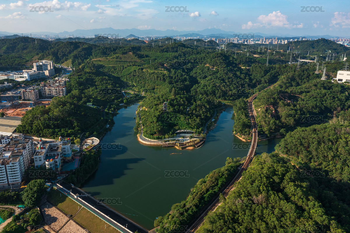 廣東省深圳龍崗雪竹徑公園航拍（主預覽-440337） - 未分類 - 站酷設計師陳爍明原創(chuàng)素材 - 站酷ZCOOL
