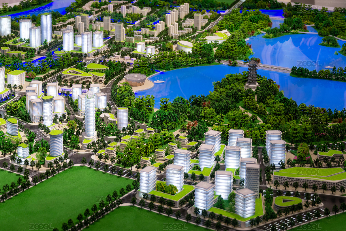 售樓中心的房地產(chǎn)項(xiàng)目沙盤模型（主預(yù)覽-5988623） - 未分類 - 站酷設(shè)計(jì)師yuanbo83原創(chuàng)素材 - 站酷ZCOOL