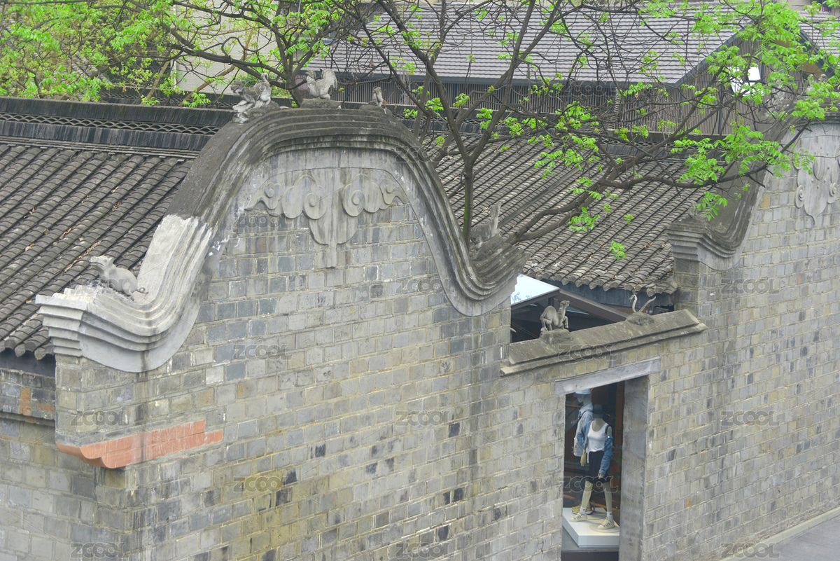 中國四川成都太古里復古傳統(tǒng)宅院建筑俯拍（主預覽-6582821） - 未分類 - 站酷設計師無題圖原創(chuàng)素材 - 站酷ZCOOL
