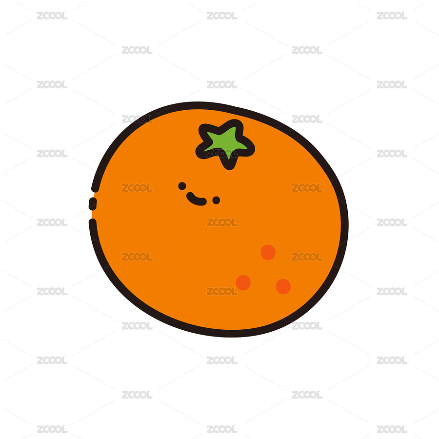 可愛涂鴉風(fēng)格桔子矢量圖（主預(yù)覽-9087282） - 未分類 - 站酷設(shè)計師MINMINKO原創(chuàng)素材 - 站酷ZCOOL