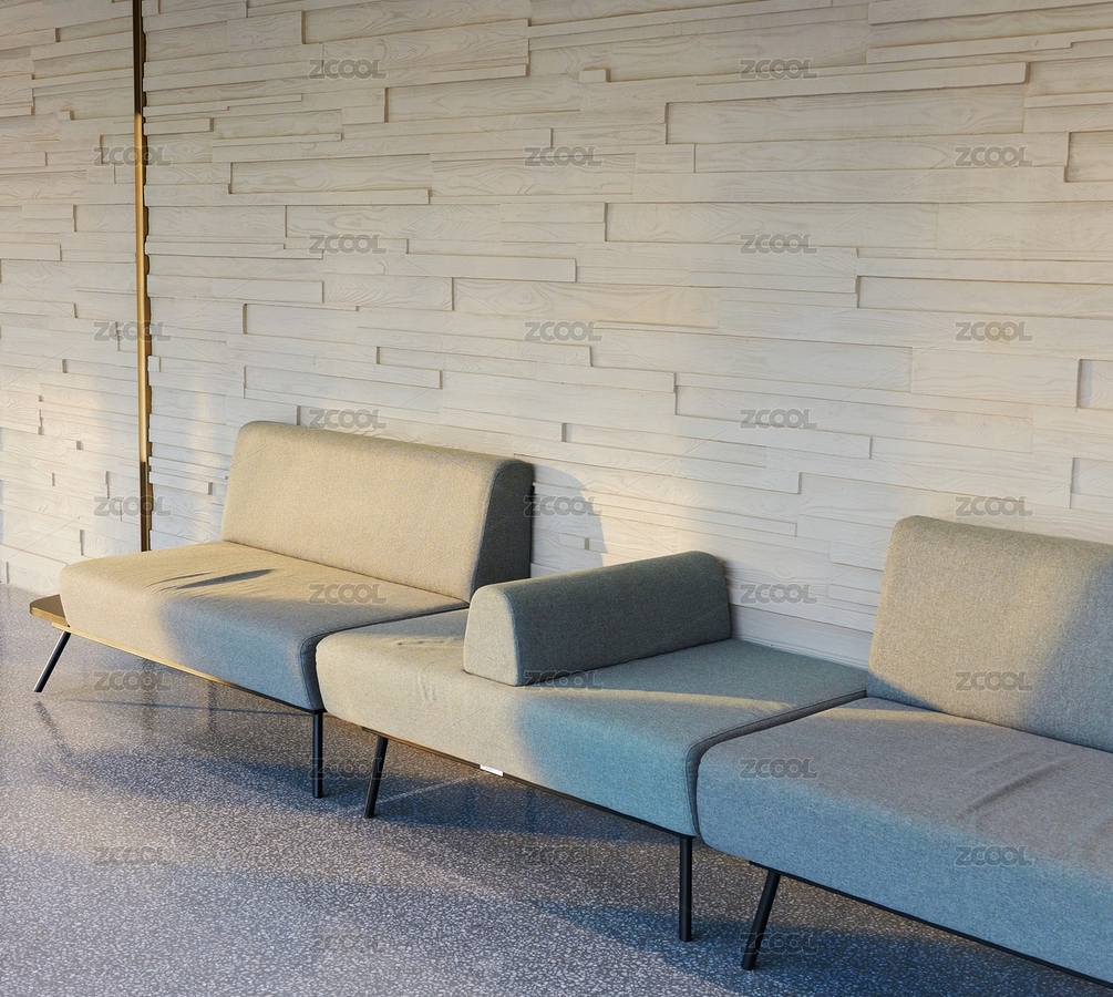 放置了簡約灰色長沙發(fā)的現(xiàn)代風格室內(nèi)休息區(qū)（主預(yù)覽-12674894） - 未分類 - 站酷設(shè)計師ZZIjpC7sob原創(chuàng)素材 - 站酷ZCOOL