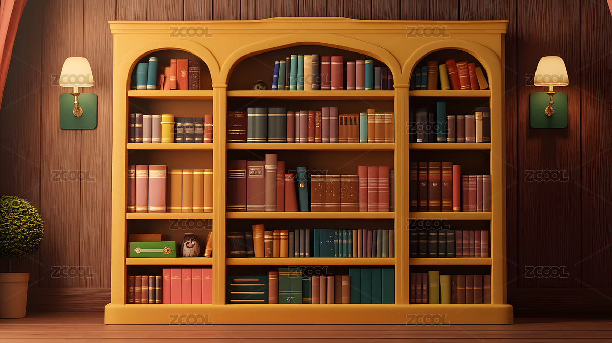 卡通书架（主预览-4175138） - 未分类 - 站酷设计师Elira原创素材 - 站酷ZCOOL