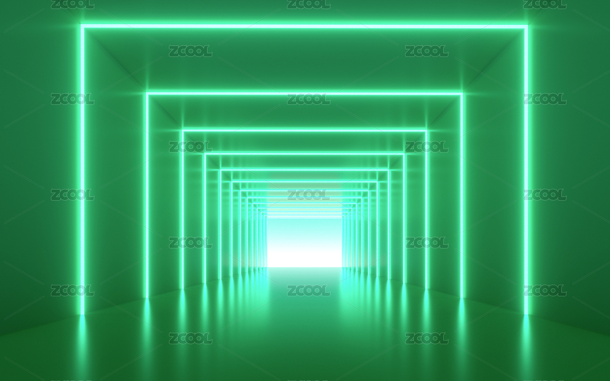 3d图形广场空间光效科技场景（主预览-7699263） - 未分类 - 站酷设计师老虎妹视觉原创素材 - 站酷ZCOOL