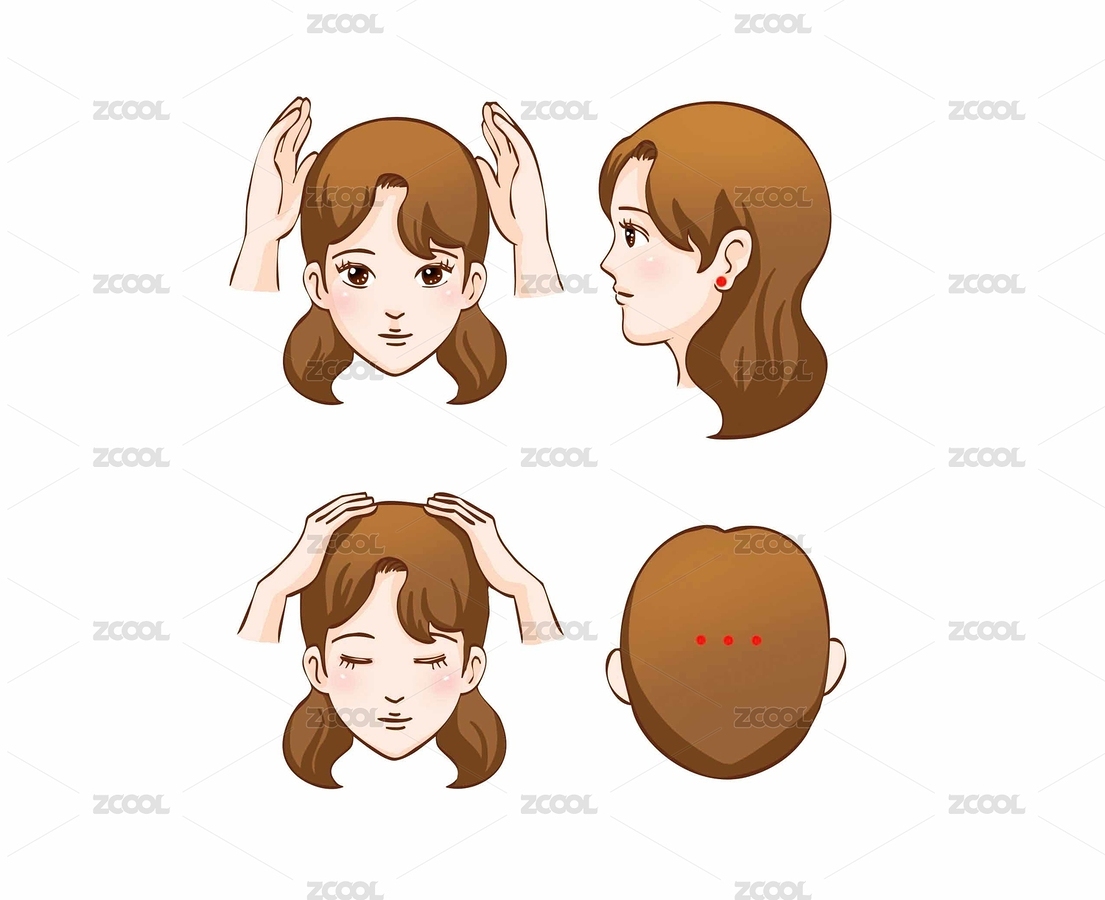 头部按摩的步骤（主预览-9057520） - 未分类 - 站酷设计师playthink原创素材 - 站酷ZCOOL