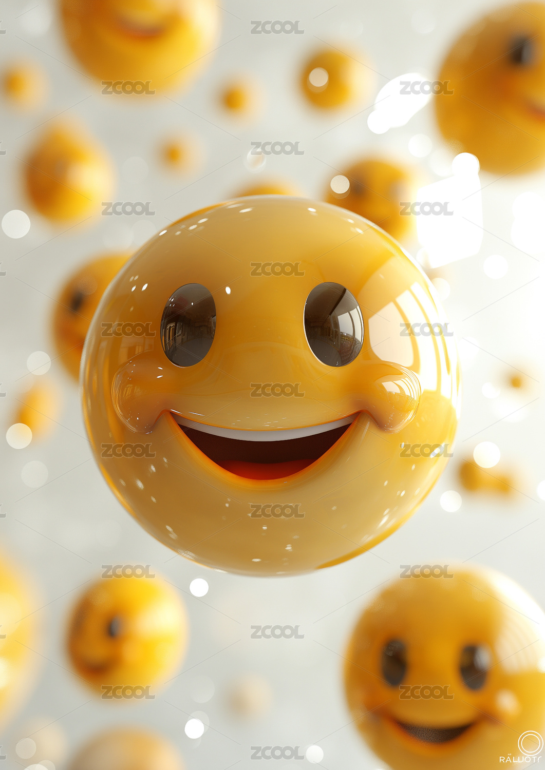 可爱的3d表情符号