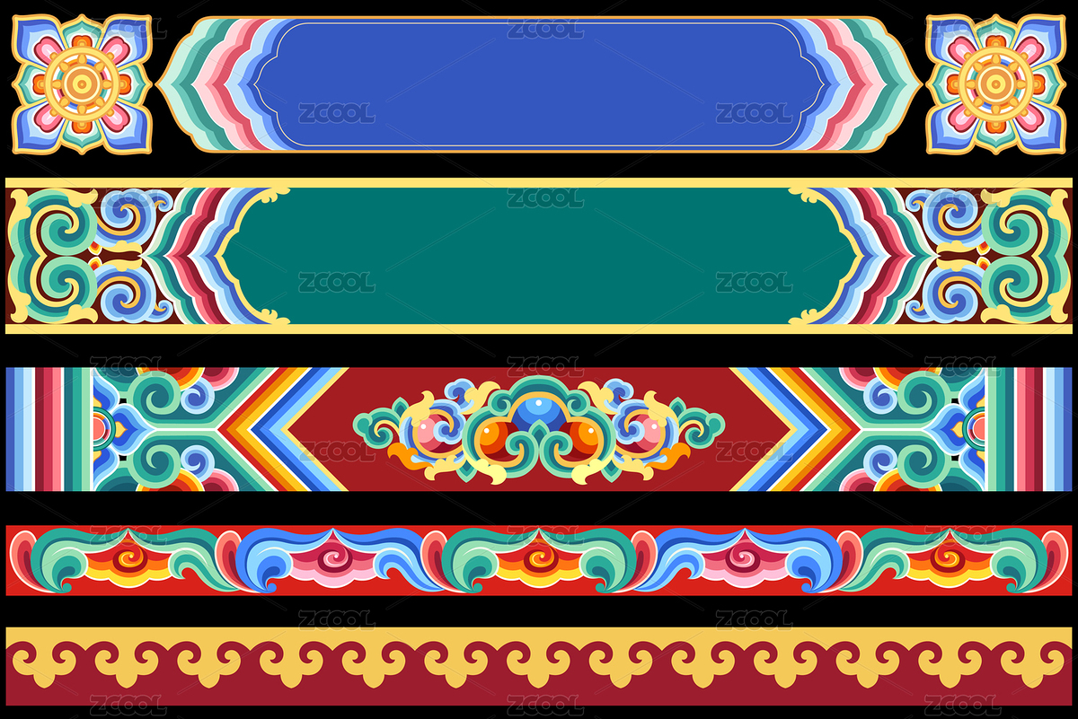 國(guó)風(fēng)花紋（主預(yù)覽-1064465） - 未分類 - 站酷設(shè)計(jì)師露露貓糯團(tuán)原創(chuàng)素材 - 站酷ZCOOL