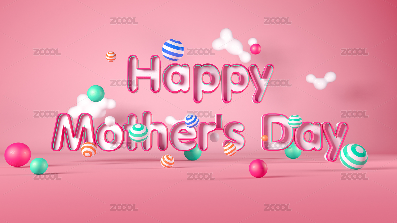 母亲节Happy Mother's Day海报