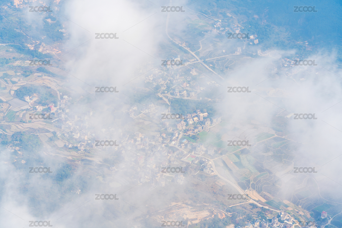 飞机高空视角蓝天白云大地（主预览-7673690） - 未分类 - 站酷设计师青稞的后来原创素材 - 站酷ZCOOL