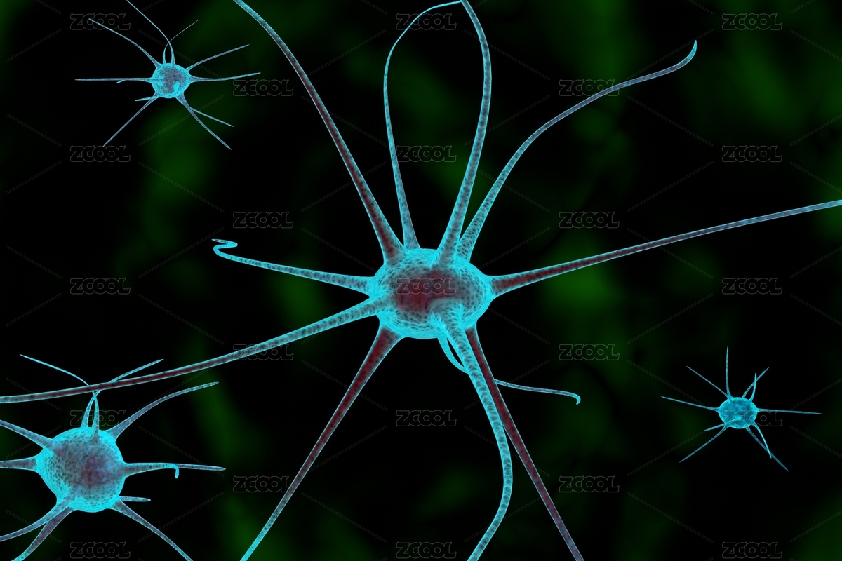 細胞神經(jīng)元3d渲染圖（主預(yù)覽-9029637） - 未分類 - 站酷設(shè)計師Adaer原創(chuàng)素材 - 站酷ZCOOL