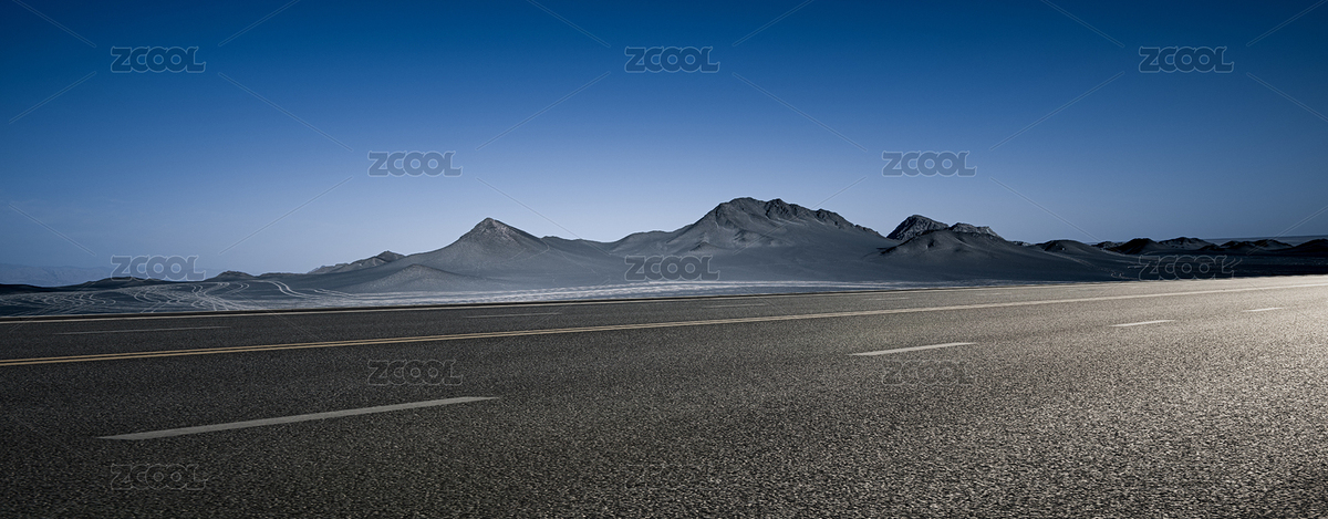 远处高山,荒无人烟荒漠边上的高速公路（主预览-6497585） - 未分类 - 站酷设计师忆江原创素材 - 站酷ZCOOL