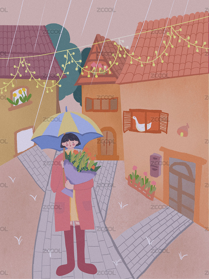 站在人行道上的女人（主預覽-12370435） - 未分類 - 站酷設(shè)計師野生鳥鳥原創(chuàng)素材 - 站酷ZCOOL