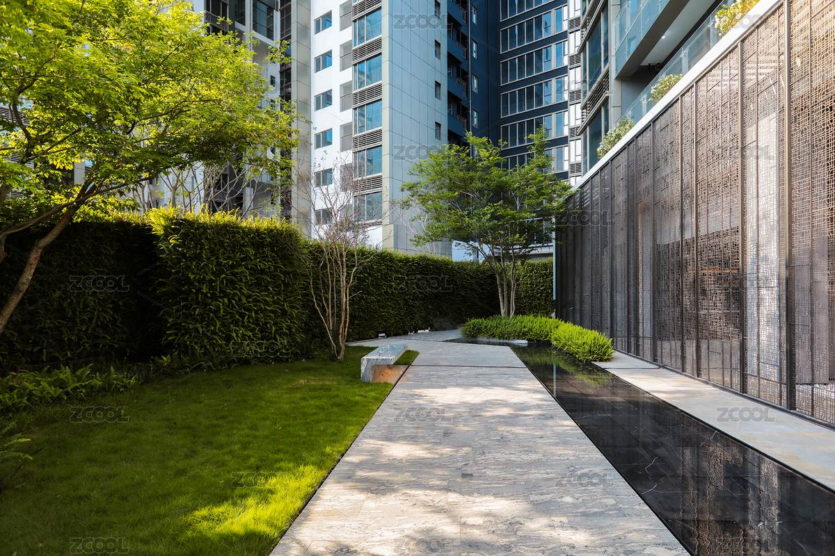 現(xiàn)代小區(qū)園林景觀（主預覽-12415390） - 未分類 - 站酷設(shè)計師變幻莫測攝影原創(chuàng)素材 - 站酷ZCOOL