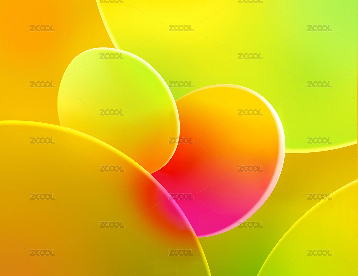 圓形亞克力毛玻璃材質黃綠漸變效果主題壁紙（主預覽-7025591） - 未分類 - 站酷設計師迷鹿向閑原創(chuàng)素材 - 站酷ZCOOL