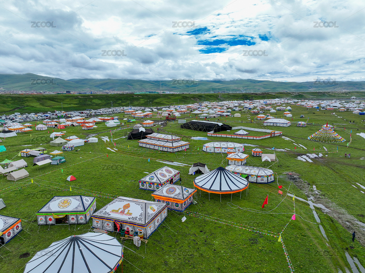 四川甘孜州理塘八一賽馬會(huì)場(chǎng)地航拍（主預(yù)覽-9526346） - 未分類 - 站酷設(shè)計(jì)師邊城布衣原創(chuàng)素材 - 站酷ZCOOL