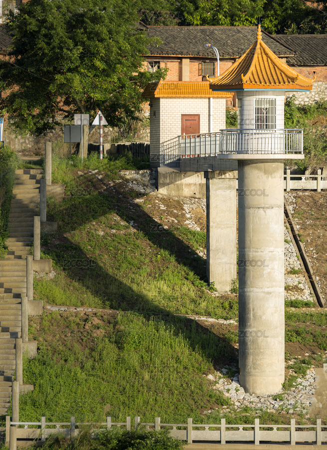 陽光下的水文站 塔（主預覽-8968843） - 未分類 - 站酷設計師螺螺味原創(chuàng)素材 - 站酷ZCOOL