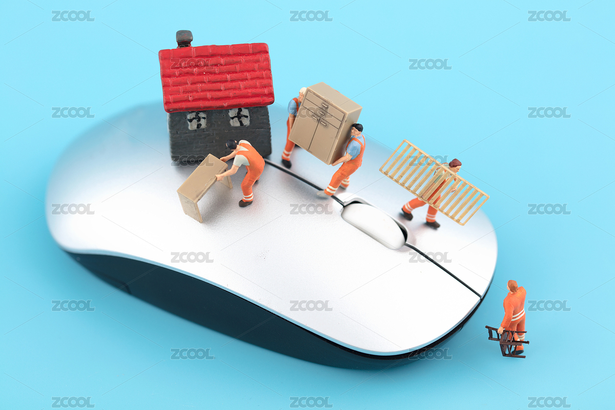 微縮攝影鼠標上搬家隊伍（主預(yù)覽-5802952） - 未分類 - 站酷設(shè)計師小羽怪原創(chuàng)素材 - 站酷ZCOOL