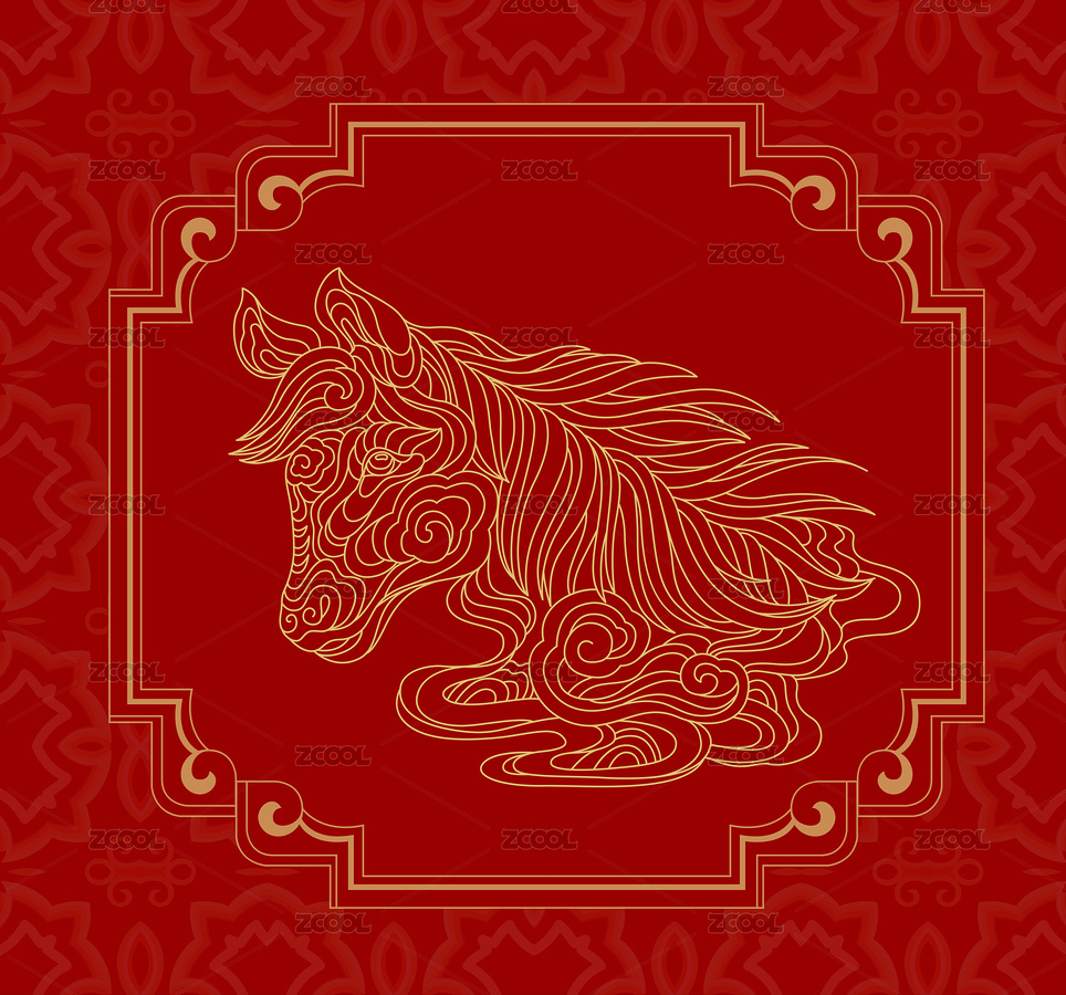 傳統(tǒng)十二生肖馬（主預(yù)覽-6706683） - 未分類 - 站酷設(shè)計(jì)師風(fēng)舍原創(chuàng)素材 - 站酷ZCOOL