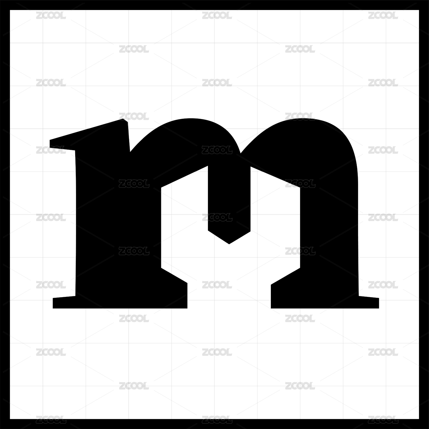 黑色 字母logo创意组合