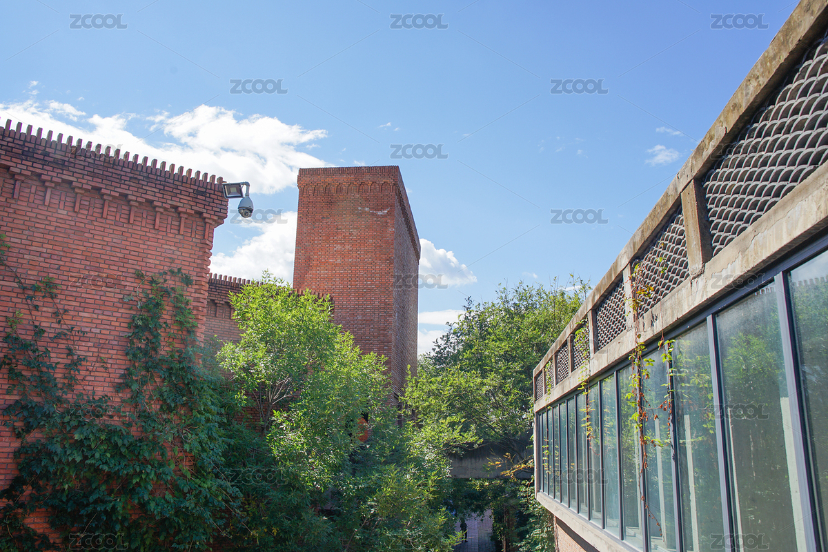 紅磚建筑園林天空白云（主預(yù)覽-4822558） - 未分類 - 站酷設(shè)計師文樸先生原創(chuàng)素材 - 站酷ZCOOL