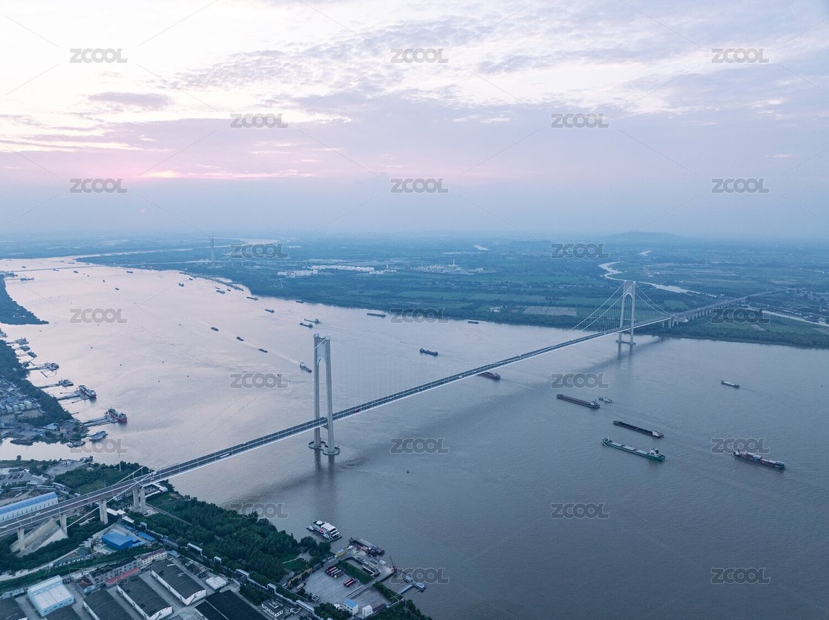 黃昏中的南京長江四橋（主預(yù)覽-8999392） - 未分類 - 站酷設(shè)計(jì)師木子影像原創(chuàng)素材 - 站酷ZCOOL