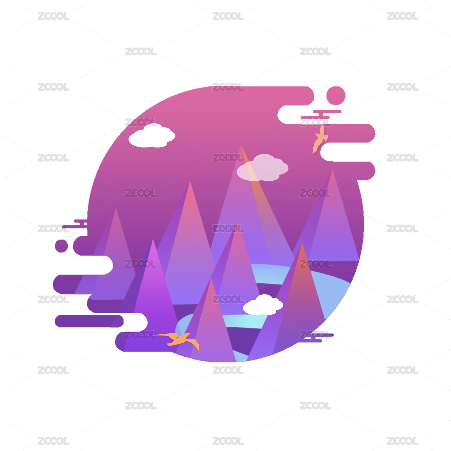 app界面插画(欢迎界面)