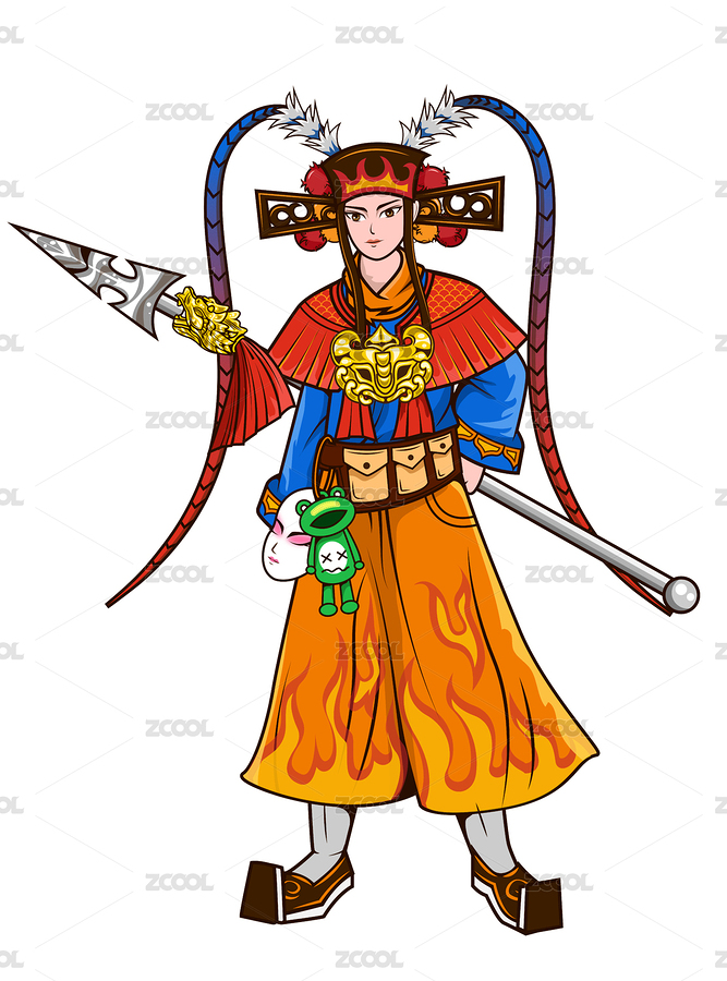 河南豫剧伶人戏子国潮潮流创意插画（主预览-5597939） - 未分类 - 站酷设计师方圆儿sss原创素材 - 站酷ZCOOL