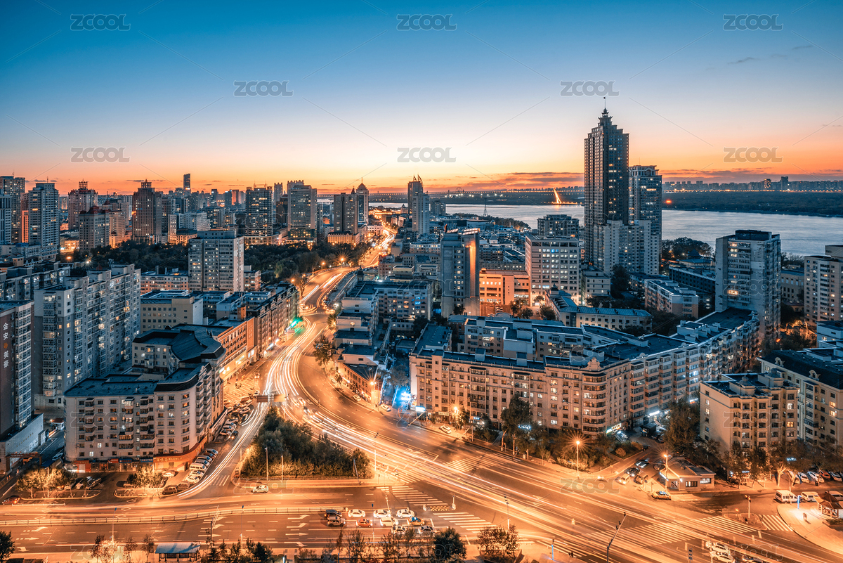 中國黑龍江省哈爾濱市城市夜景（主預(yù)覽-6718602） - 未分類 - 站酷設(shè)計師莫非1990原創(chuàng)素材 - 站酷ZCOOL