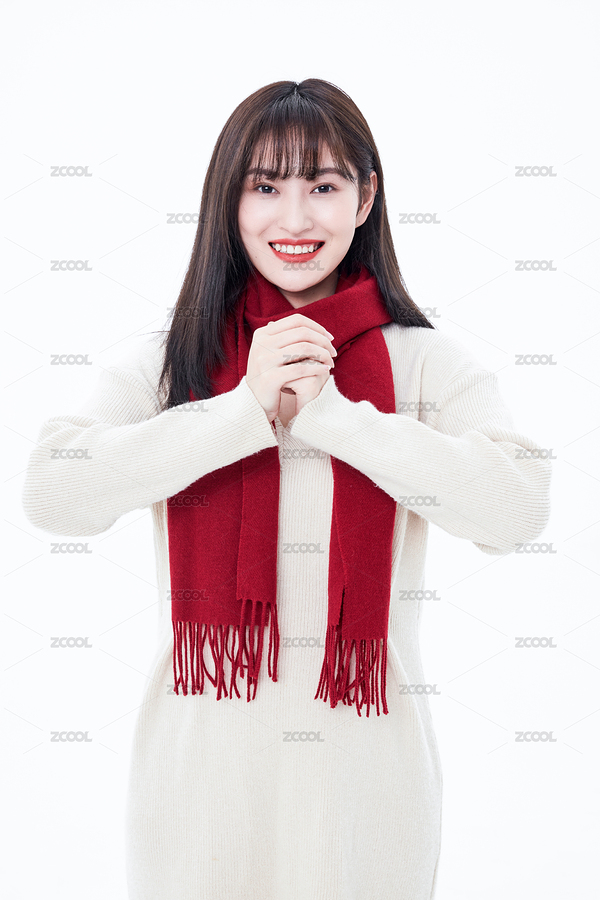 白色背景拱手拜年的年轻女性（主预览-9140519） - 未分类 - 站酷设计师站酷素材原创素材 - 站酷ZCOOL