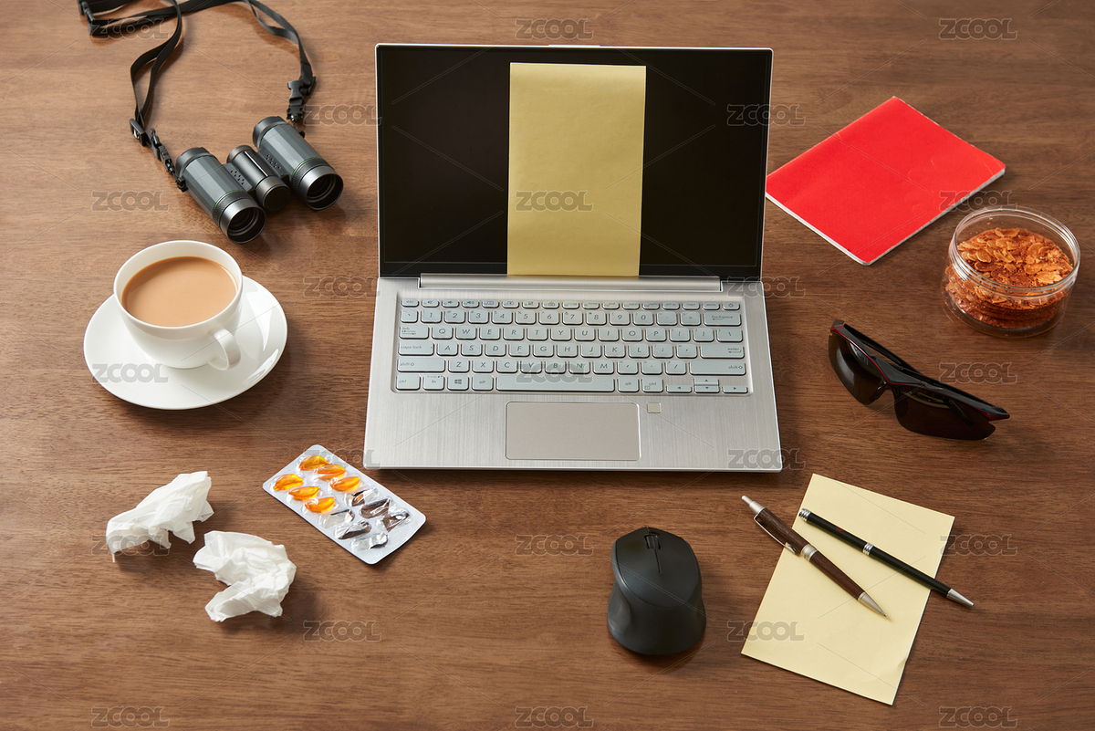 辦公桌上的戶外休閑用品和工作用品（主預(yù)覽-8002676） - 未分類 - 站酷設(shè)計師蔚藍(lán)的白日夢原創(chuàng)素材 - 站酷ZCOOL