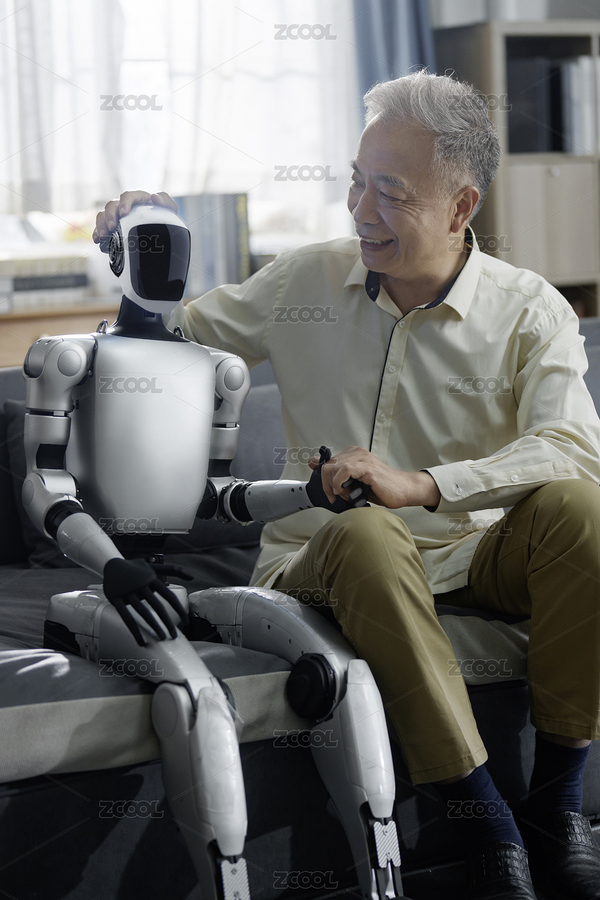 机器人陪伴老人（主预览-12224981） - 未分类 - 站酷设计师景象微图原创素材 - 站酷ZCOOL