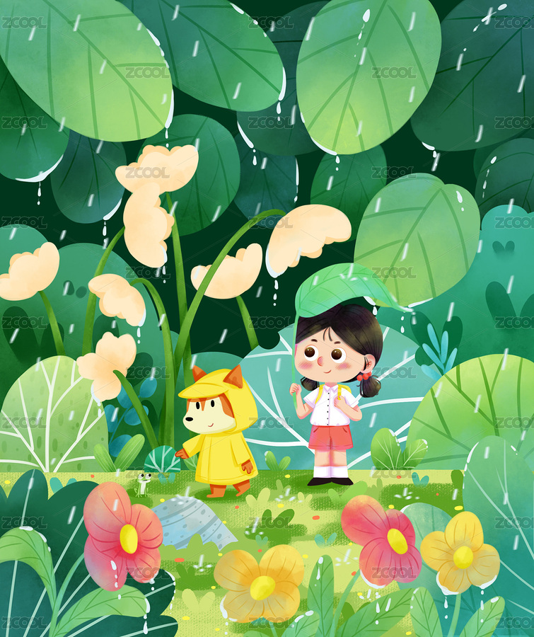 下雨天！（主預(yù)覽-11832860） - 未分類 - 站酷設(shè)計(jì)師屋頂橙子原創(chuàng)素材 - 站酷ZCOOL