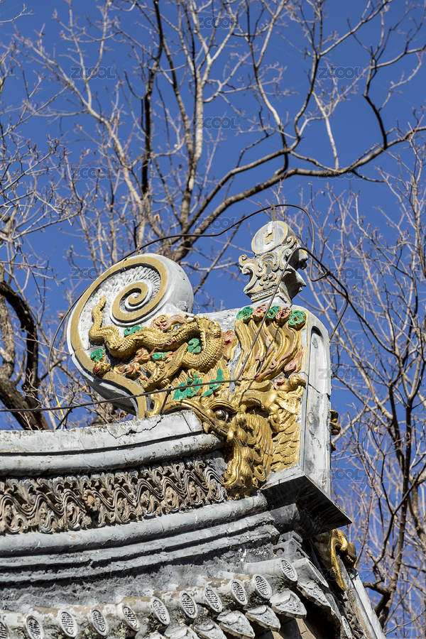 北京市門頭溝區(qū)潭柘寺鴟吻（螭吻）（主預覽-5540199） - 未分類 - 站酷設計師fengfeng7210原創(chuàng)素材 - 站酷ZCOOL