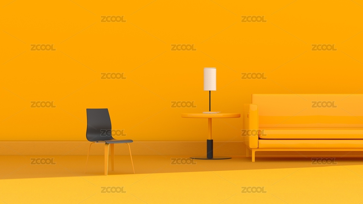 3D渲染簡約純色室內(nèi)家居場(chǎng)景（主預(yù)覽-7505606） - 未分類 - 站酷設(shè)計(jì)師開開心心畫圖原創(chuàng)素材 - 站酷ZCOOL