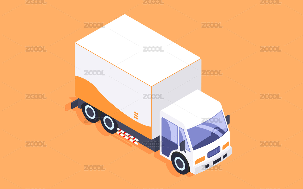 快遞打包運(yùn)輸物流插畫卡車貨運(yùn)搬家海報(bào)（主預(yù)覽-8493437） - 未分類 - 站酷設(shè)計(jì)師熊伍_原創(chuàng)素材 - 站酷ZCOOL