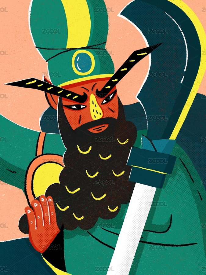 關(guān)羽插畫（主預(yù)覽-5690381） - 未分類 - 站酷設(shè)計(jì)師Sheena0410原創(chuàng)素材 - 站酷ZCOOL