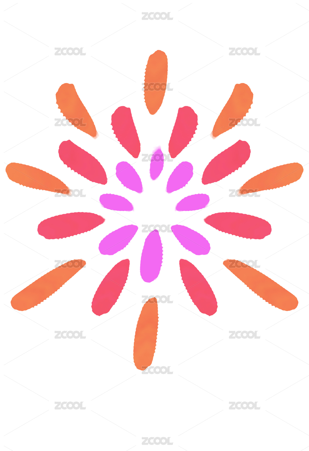 烟花绘画