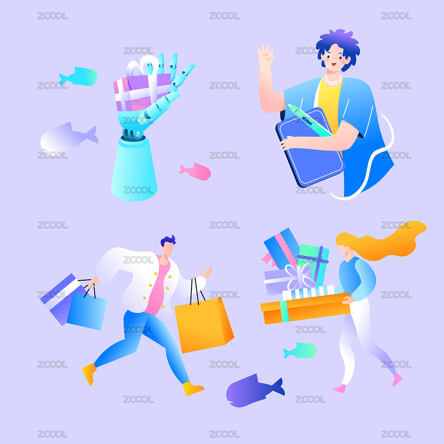 購物電商矢量插畫（主預(yù)覽-3740026） - 未分類 - 站酷設(shè)計師keeein原創(chuàng)素材 - 站酷ZCOOL