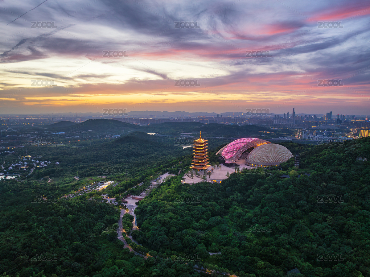 南京牛首山文化旅游区夜景晚霞（主预览-6265897） - 未分类 - 站酷设计师why2husky原创素材 - 站酷ZCOOL