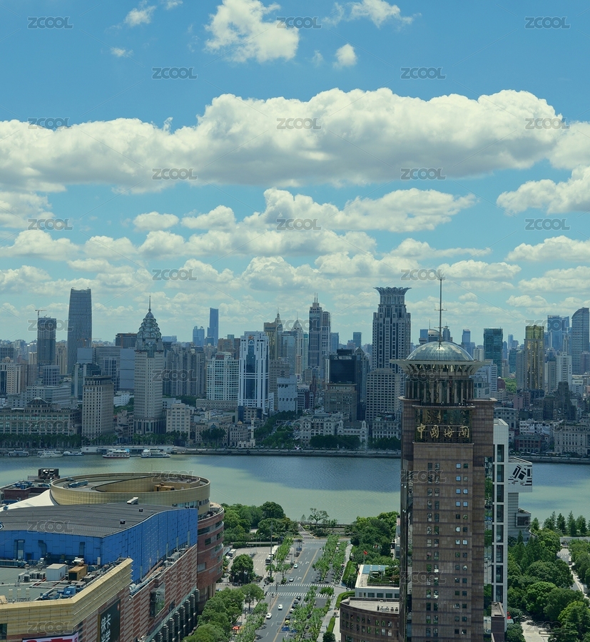 藍天白云下 高視角 從陸家嘴看北外灘（主預(yù)覽-12091042） - 未分類 - 站酷設(shè)計師ZZIjpC7sob原創(chuàng)素材 - 站酷ZCOOL