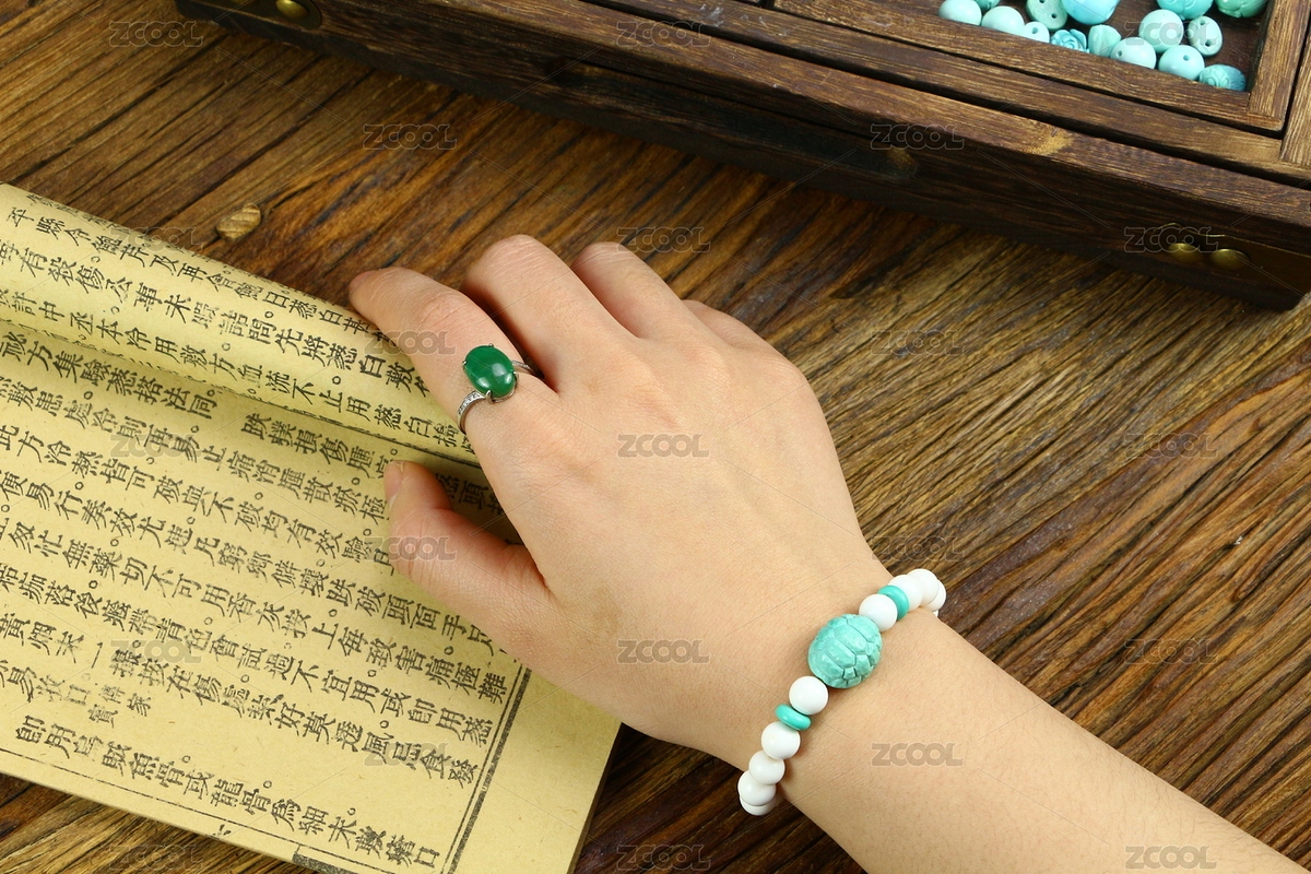 在木板上的綠松石（主預覽-2721904） - 未分類 - 站酷設計師麋鹿與璐原創(chuàng)素材 - 站酷ZCOOL