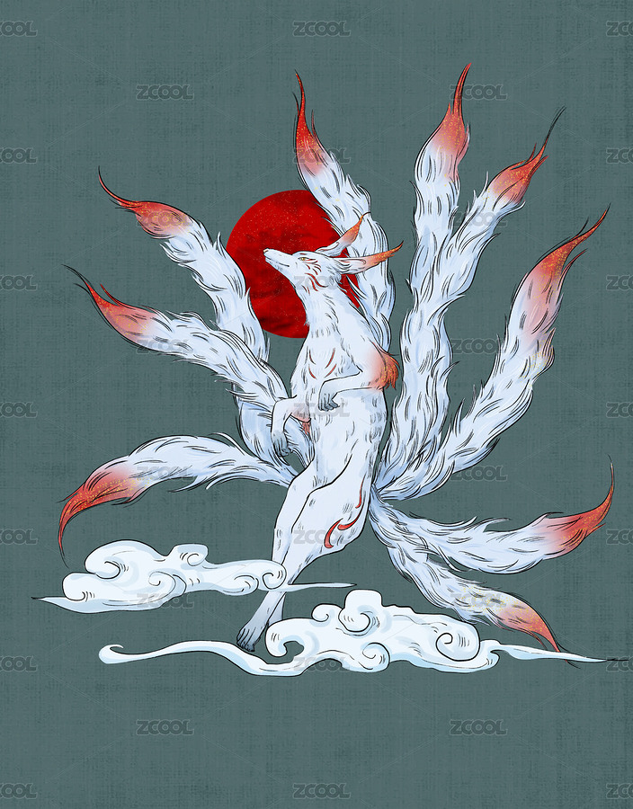 山海经九尾狐（主预览-8982149） - 未分类 - 站酷设计师影舞人间原创素材 - 站酷ZCOOL