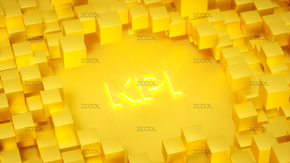許多金塊組成的kpi三維空間場(chǎng)景（主預(yù)覽-3745476） - 未分類 - 站酷設(shè)計(jì)師WUWUDEFENSI原創(chuàng)素材 - 站酷ZCOOL